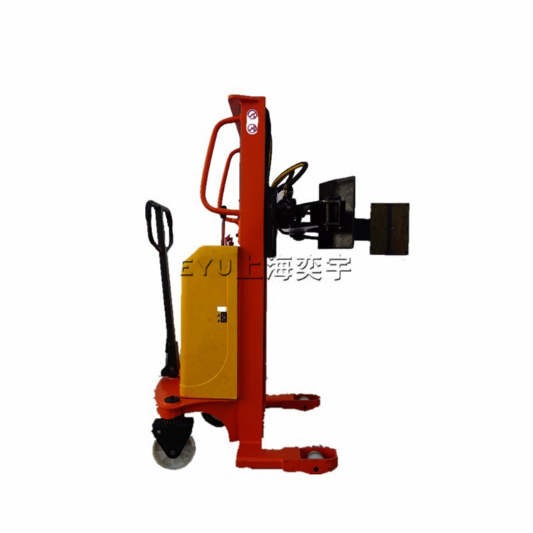 半電動圓紙卷夾抱旋轉(zhuǎn)叉車